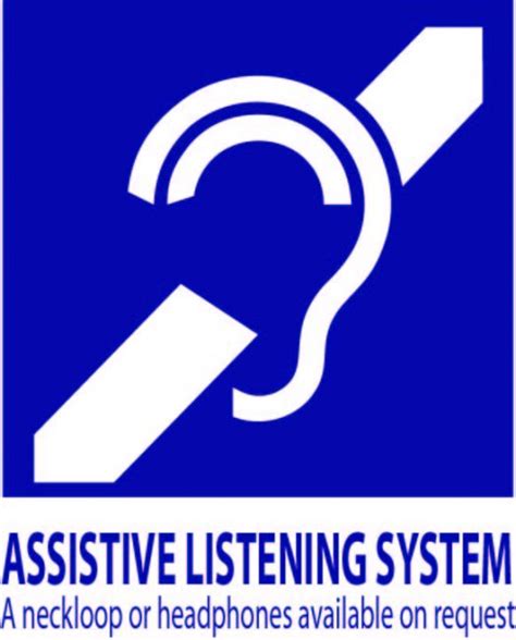 Assistive Listening System Sign Apr 26 2021 Hlaa Wa