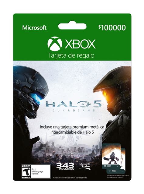 Tarjeta Regalo Xbox 100000 Halo 5 The Guardians