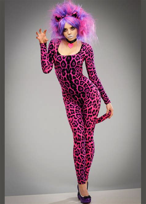 ladies wonderland pink cheshire cat style costume
