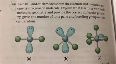 What is the ratio of also label this in your picture! 44. Each ball-and-stick model shows the electron and ...