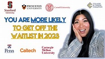 Top University Waitlist Data 2023 | What Are Your Chances? | Appeals ...