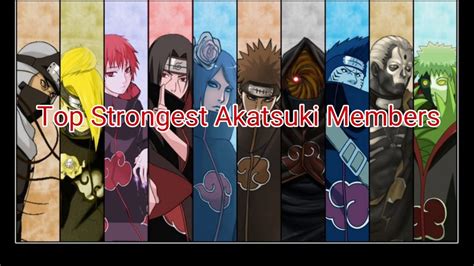 Top Strongest Akatsuki Members Youtube