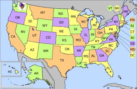 A Map Of Us State Abbreviations Waluigi State Capitals List Usa