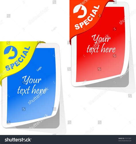 Print custom stickers with our blank sticker design templates. Sticker. Vector Template For Design. - 71311297 : Shutterstock