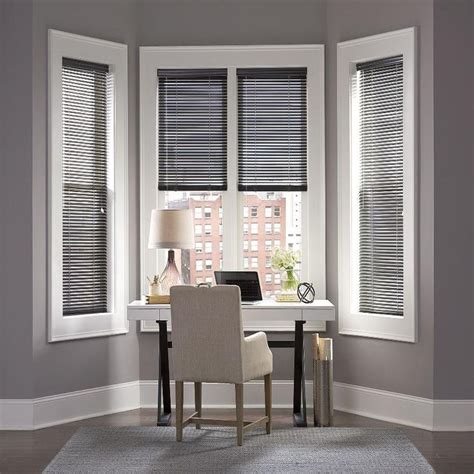 Hampton Bay 1â â Mini Blind 36â X 60â Custom Bay Window Blinds