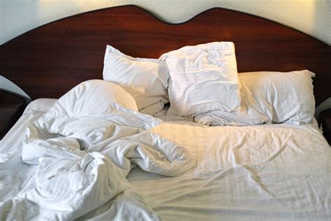 Messy Unmade Bed Royalty Free Stock Photos Image