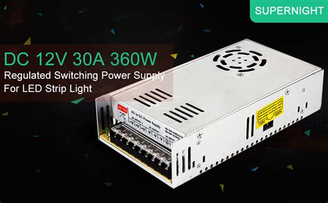 Supernight 12v 30a Switching Power Supply 110 240 Volt Ac
