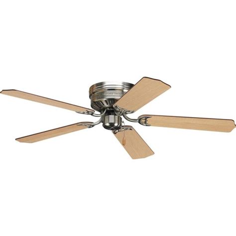 The hugger ceiling fan is designed to fit the ceiling of the. Progress Lighting AirPro Hugger 52-in Brushed Nickel ...