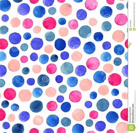 Watercolor Dots Stock Illustration Illustration Of Abstract 124793889