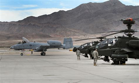 Arizona Army National Guard Ah 64d Apaches Wait To Take Off At Nellis