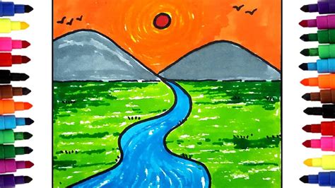 Flowing River Drawing At Explore Collection Of
