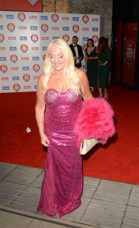 Vanessa Feltz Leaving The Sun’s “Who Cares Wins” Awards in London 09/19