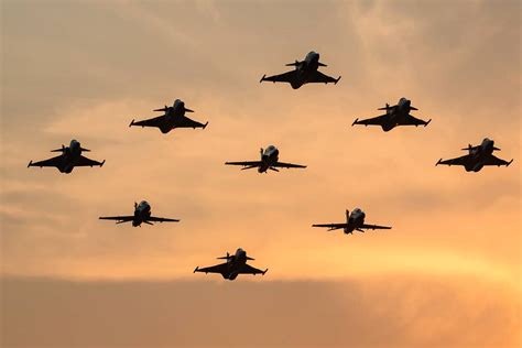 A 9 Jet Formation By South Africa Consisting Of 6 Jas 39 Gripens And 3