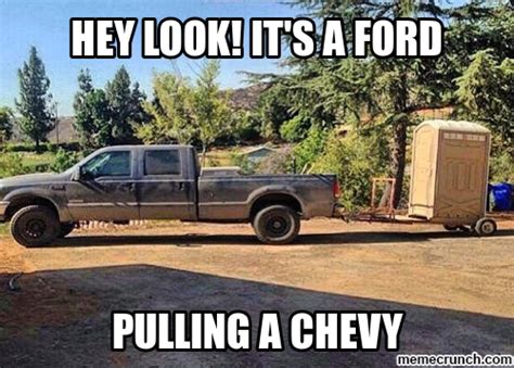 Ford Pulling Chevy Ford Jokes Chevy Jokes Ford Humor