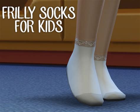 Frilly White Socks For Kids Sims 4 Tights