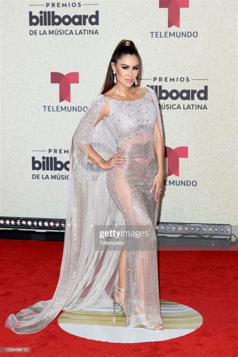 Ninel Conde On The Red Carpet At The Watsco Center In Coral Gables