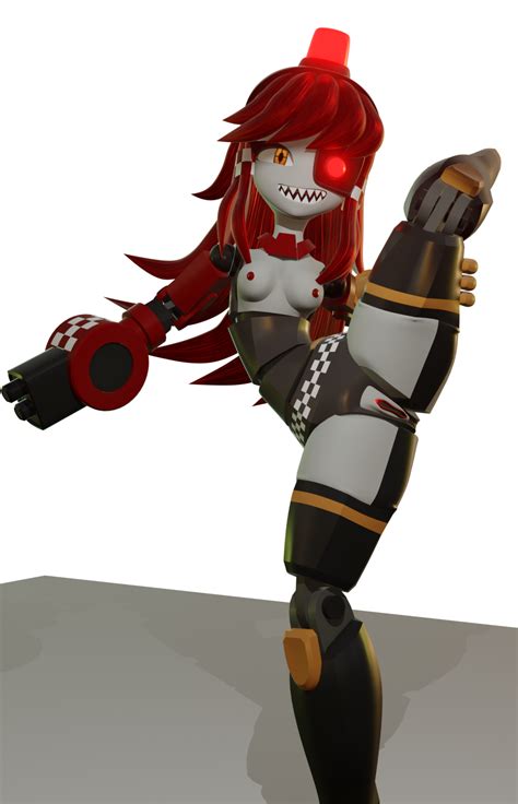 Rule 34 3d Female Girl Legs Apart Mimi Sentry Red Hair Robot Robot
