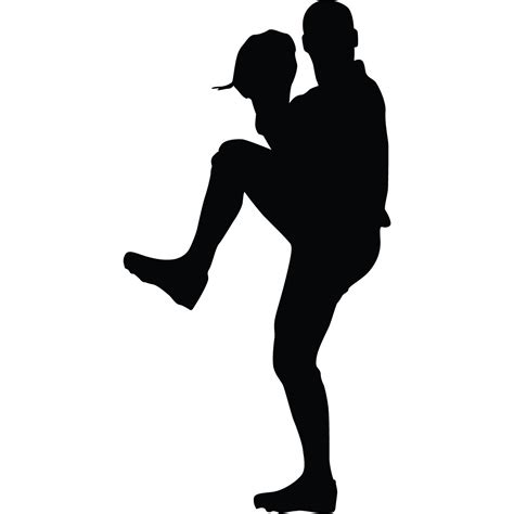 Softball Player Silhouette At Getdrawings Free Download