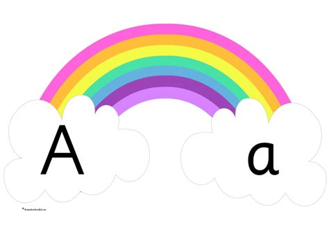 See more ideas about rainbow, rainbow parties, rainbow birthday. Rainbow A-Z for display showing upper and lower case ...