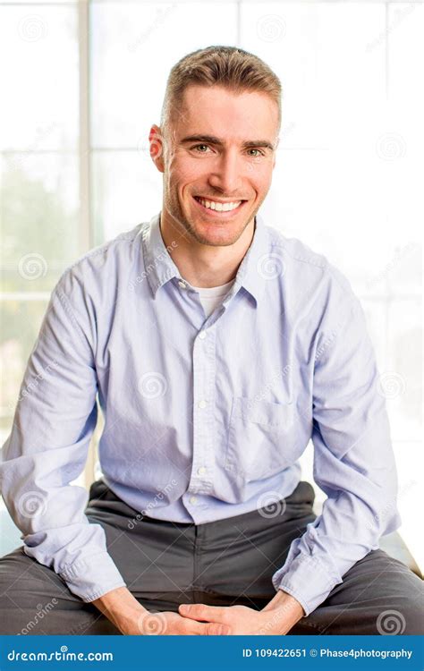 Portrait Of Friendly Professional Business Man Stock Image Image Of