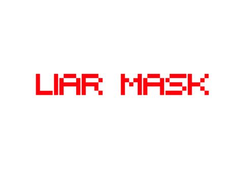 Наклейка Liar Mask Png Avatan Plus