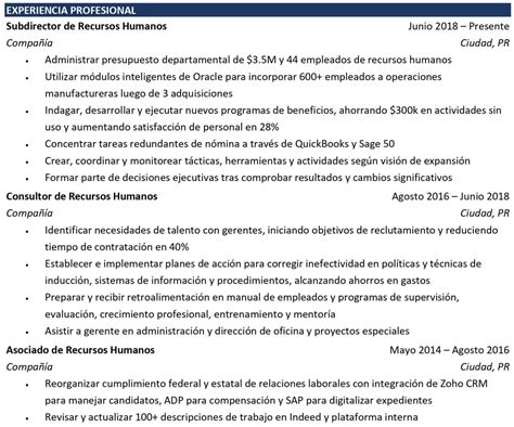 Cómo Hacer Un Resume De Trabajo En 6 Pasos Ejemplo De Formato