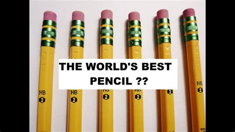 The Worlds Best Pencil Dixon Ticonderoga Youtube
