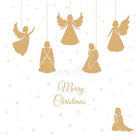 Christmas Angels With Wings Stock Vector Illustration Of Bible