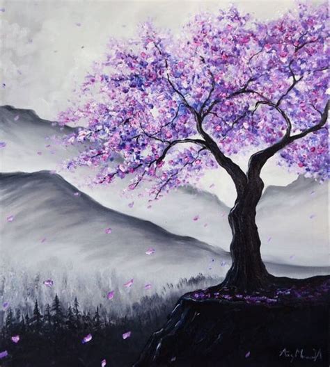 30 Easy Tree Painting Ideas For Beginners Easy Landscape Painting