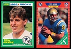 Lot of (2) Troy Aikman Rookie Football Cards With 1989 Score #270 RC ...