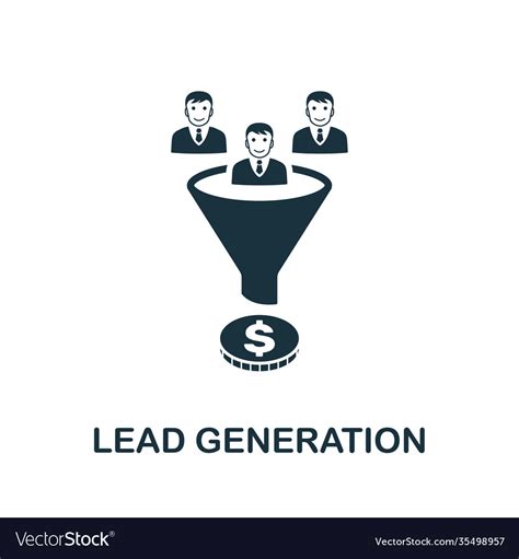 Lead Generation Icon Symbol Creative Sign From Vector Image
