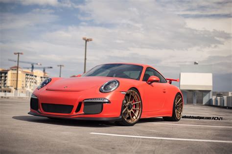 Ultimate Car Enthusiasts Dream Matte Red Porsche 911 On Gloss