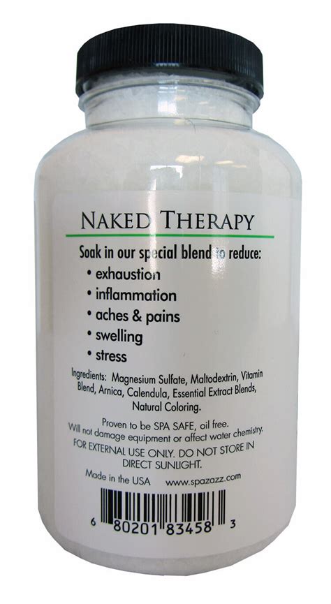 spazazz aromatherapy spa and bath crystals naked therapy 19oz ebay