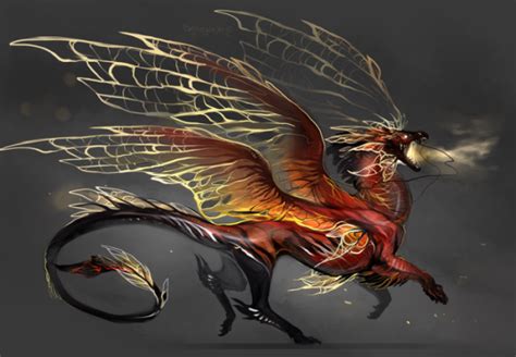 Dragon Spirit Fantasy Creatures Art Mythical Creatures Art