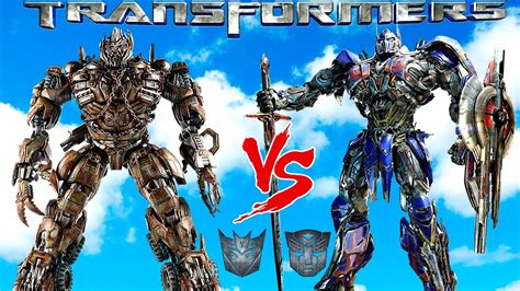 Optimus Prime Vs Megatron Epic Transformers Battle Autobot Vs