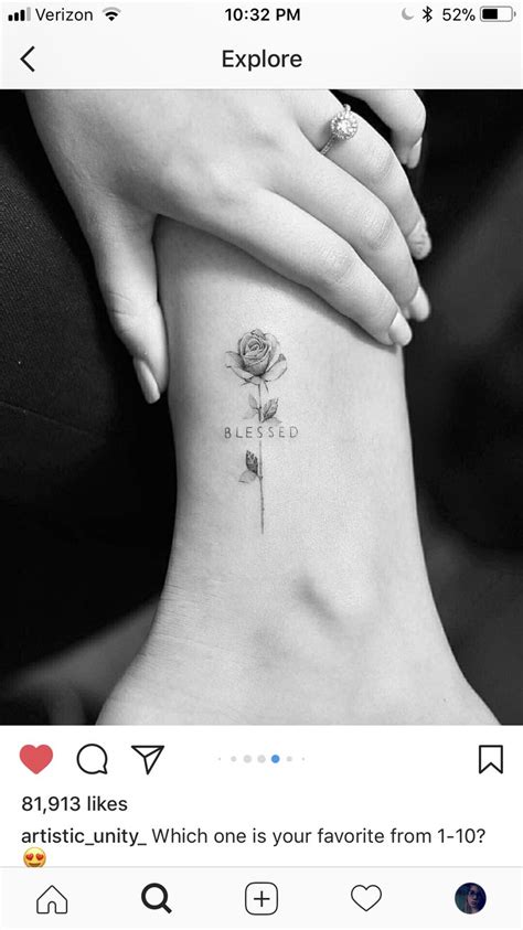 Simple Yet Cute Tattoo Tiny Rose Tattoos Small Flower Tattoos Tattoos
