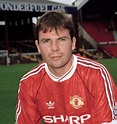 Manchester United footballer Brian McClair at Old Trafford in ...