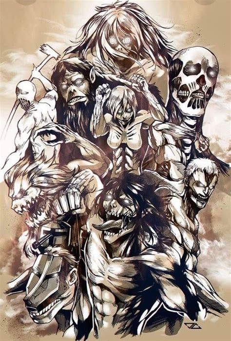 Titan Shifters Attack On Titan Tattoo Attack On Titan Fanart Attack