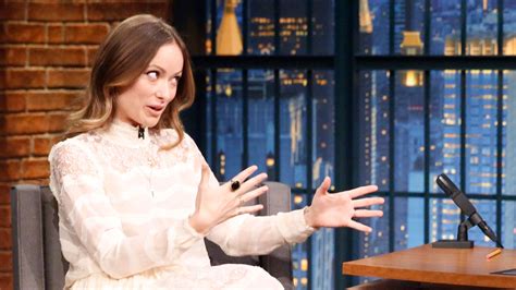 Watch Late Night With Seth Meyers Interview Olivia Wilde On Getting Naked For Vinyl