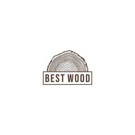 The Best Wood Logo With Wood Texture Illustration 4457755 Vector Art At