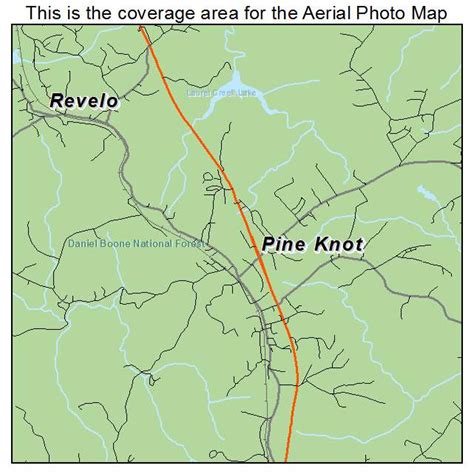 Aerial Photography Map Of Pine Knot Ky Kentucky