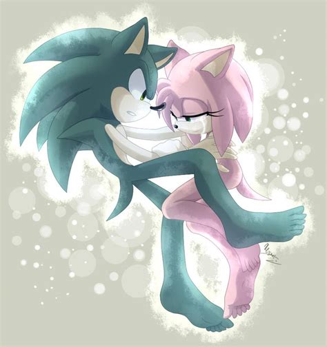 Sonamy By Myly14 Sonic And Amy Amy The Hedgehog Sonic Fan Art