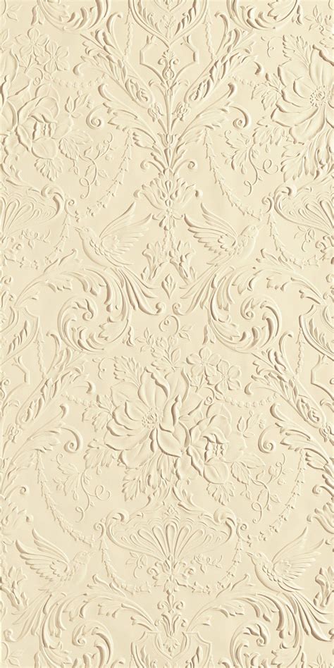 Lincrusta Wallcovering Wall Wallpaper Texture Cream Wallpaper Floral