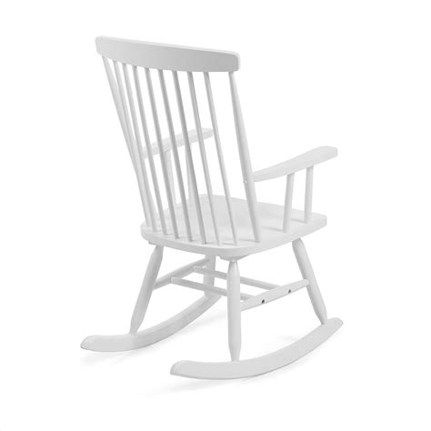 Glider rocking chairs push the backrest farther and glide the seat more being better for deep relaxation of the muscles, spine and neck. Terence Rocking Chair In White - La Forma | Cuckooland