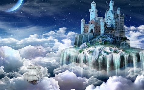 Fantasy Dream Art Cg Digital Art Manipulation Magic Clouds Sky Vehicles