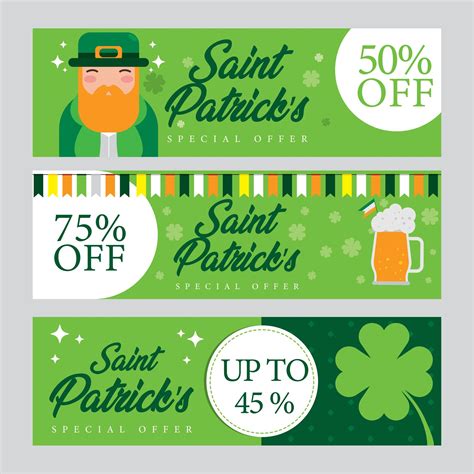 Sale Banner For St Patrick S Day Vector Art At Vecteezy
