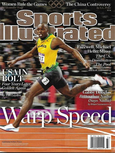 Sports Illustrated Magazine Usain Bolt Olympics Gabby Douglas Missy