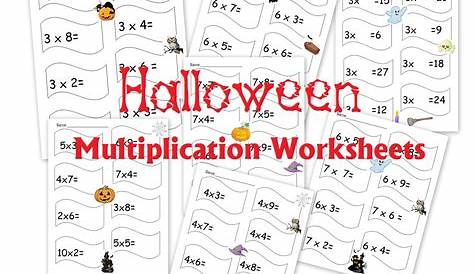 halloween math multiplication worksheets