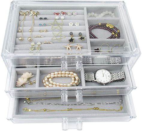 Jewellery And Watches Fashion 4 Layer Jewelry Box Jewel Storage Case