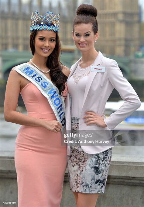 Miss World Megan Young And Miss England Carina Tyrrell Attend A